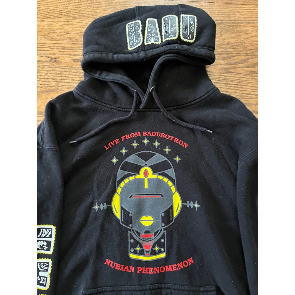 Erykah Badu Live From Badubotron 2021 Tour Hoodie Black Nubian Phenomenon Large - Picture 2 of 11